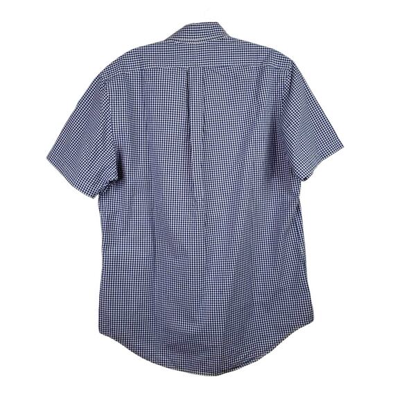 Polo Ralph Lauren Shirt Men's Medium Blue White Gingham Plaid Button Down Preppy - Picture 3 of 9